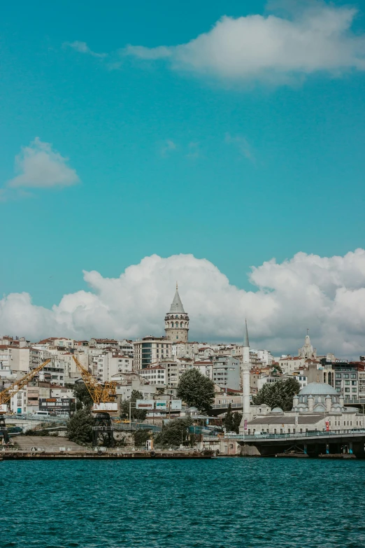 a city that has been built on the bank of the water