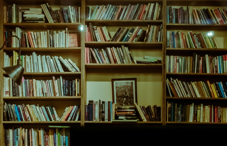 the room is filled with lots of books and other items