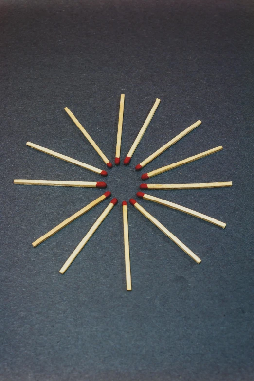 many matches lie together in a circle