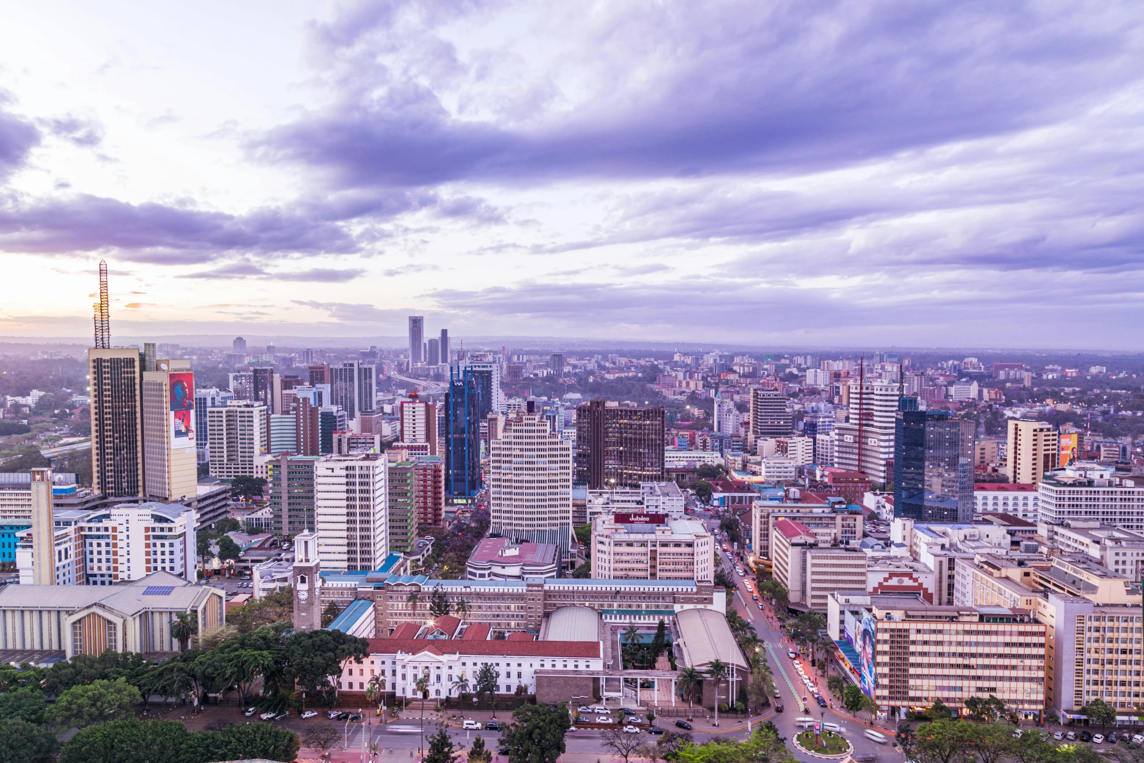 an aerial s of a city, taken from the sky