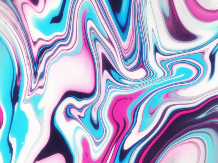 a background with pink, blue and black paint
