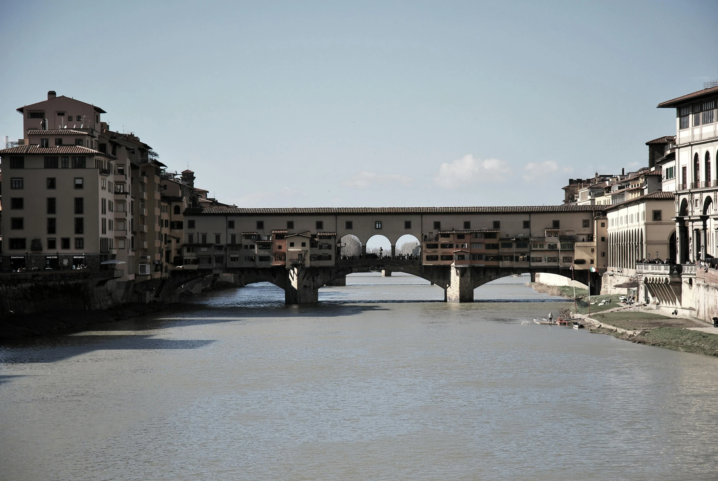 a canal that has some buildings on it