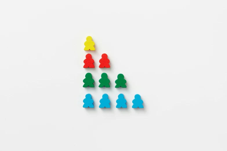 there are a group of small plastic figures