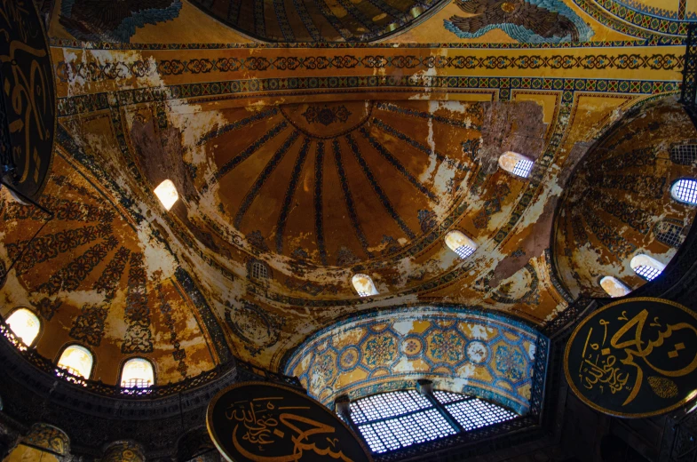 ceiling of a beautiful building in the old city