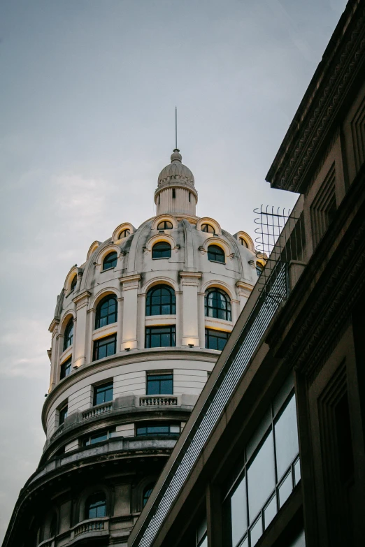 this building is a domed shape with many windows