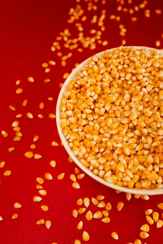 a bowl filled with some type of grain