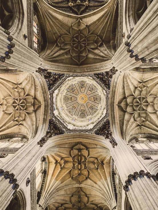 an architectural pograph looking up at the ceiling