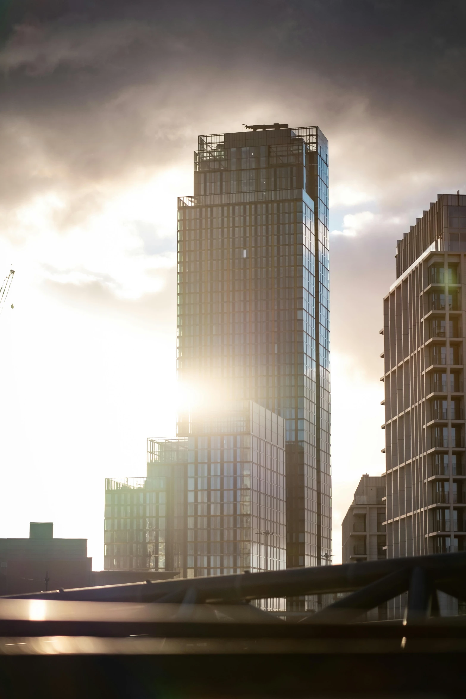 a city view shows some tall buildings