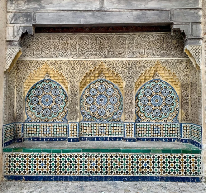 the wall of a building in morocco