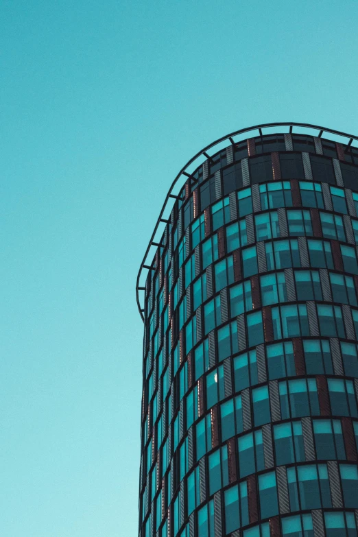 an image of the outside of a building that looks like it is on fire escapes