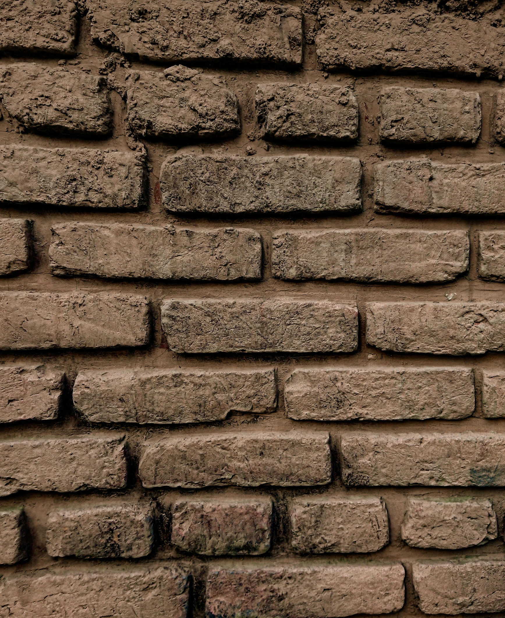 a close up of a wall made of bricks