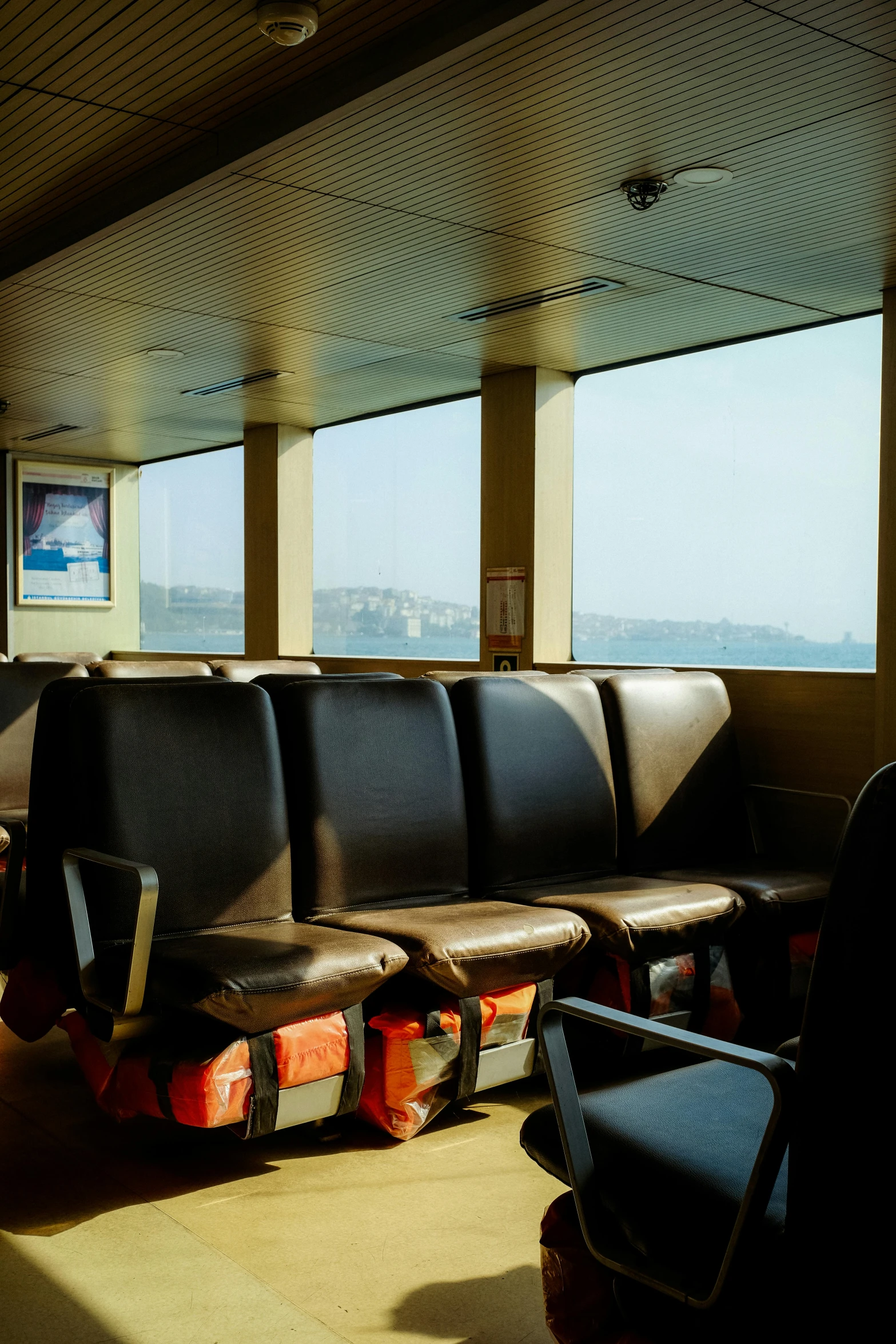 the view out from an airport terminal, with lots of seats