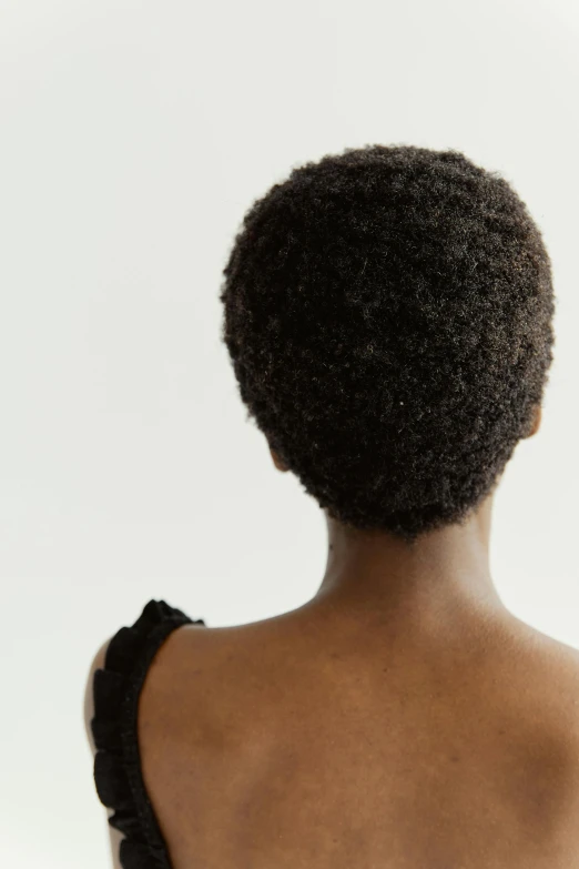 this african american woman has very large natural hair