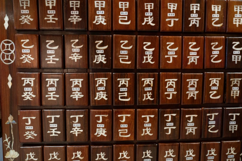 an image of many chinese writing on a wall