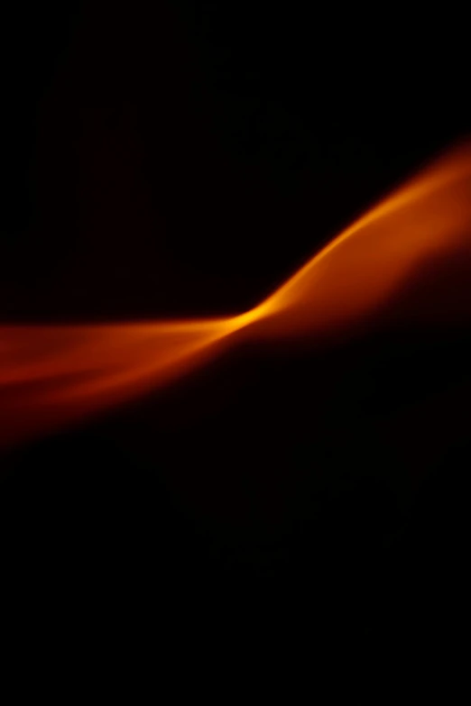 an orange light with a black background