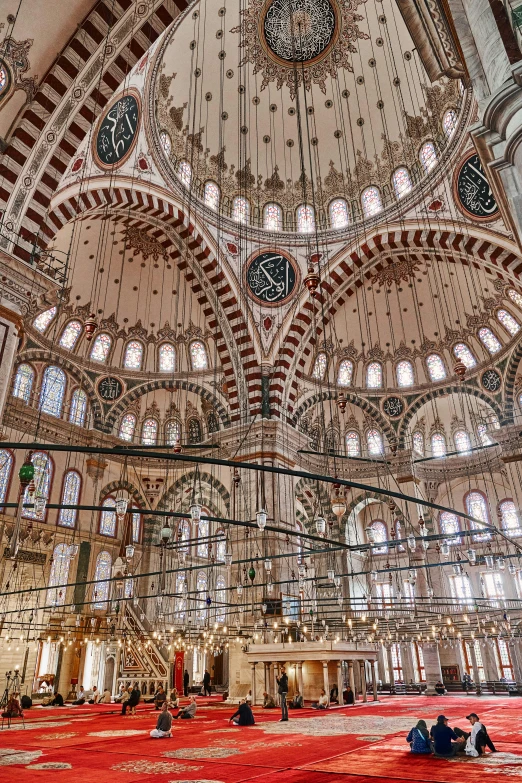 large ornate building with high ceilings and beautiful windows