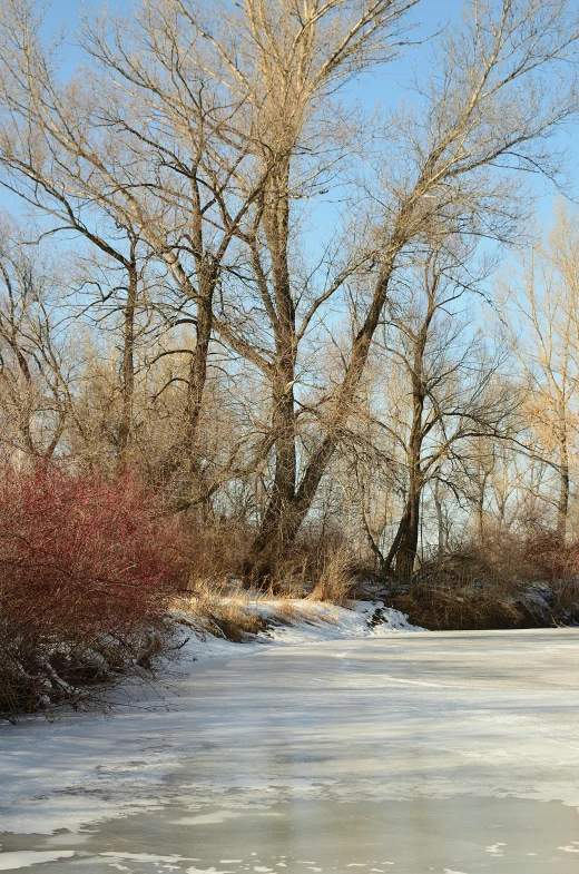 a person skating on an ice covered field