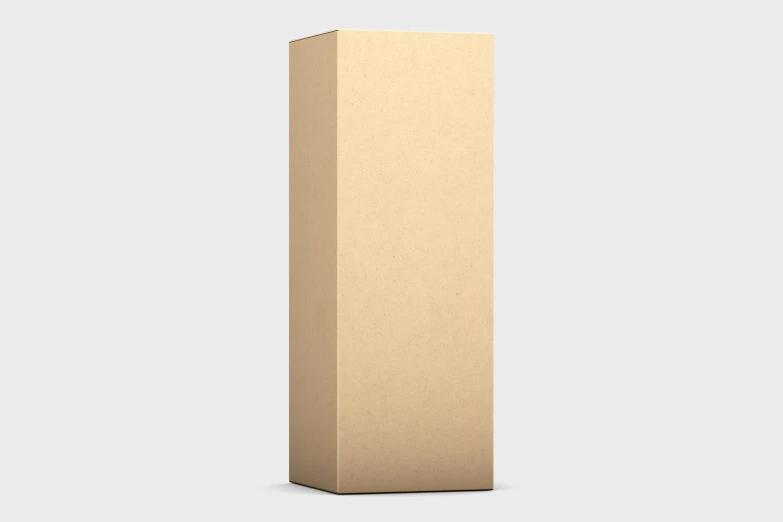 a tall cardboard tube is shown in front of a white background