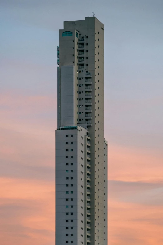 the large tall building has two floors at each level