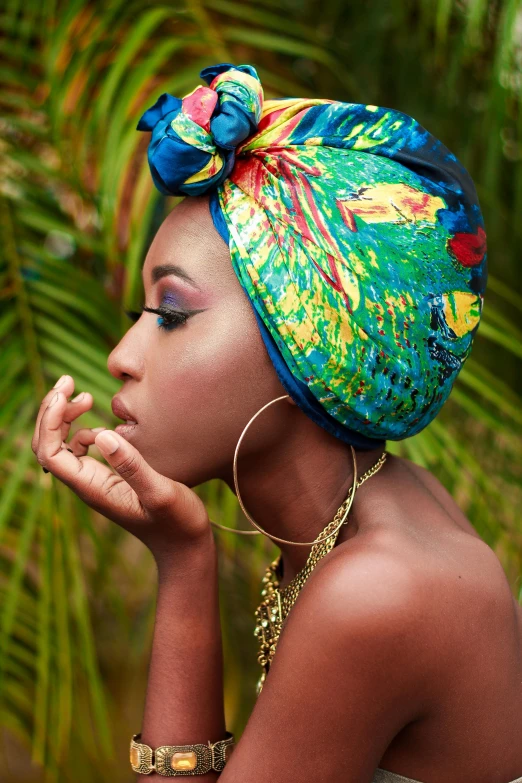 a young woman with a bright colored hair