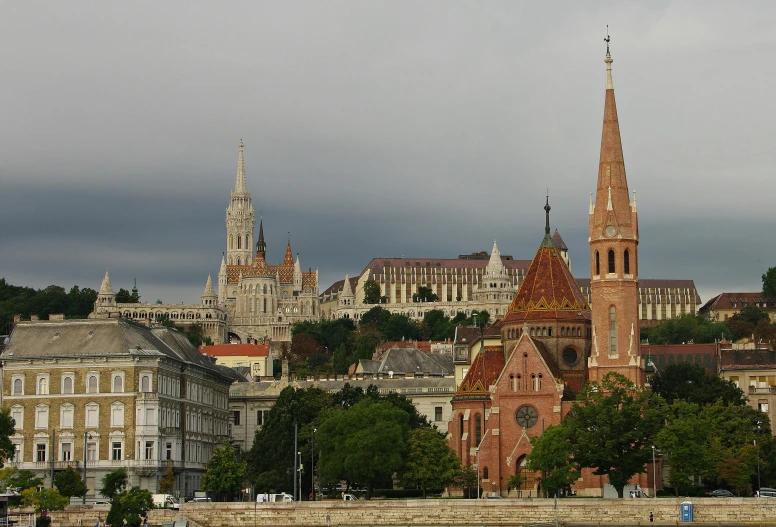 a cathedral stands in the middle of town