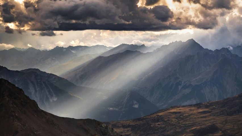 a po of some mountains from the sky