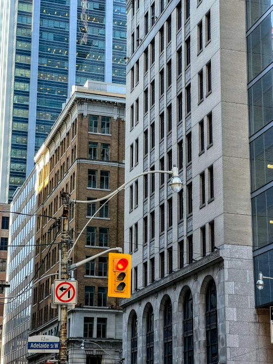 an intersection with the yellow traffic signal