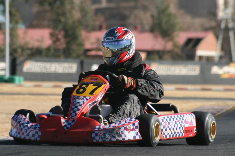  in go - kart racing gear waiting to start