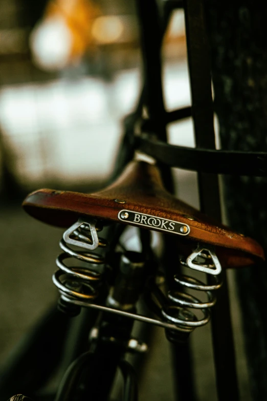 the handlebars of a bike are made from wood