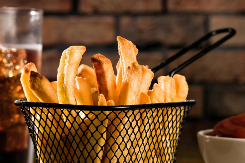 this is a basket full of fried french fries