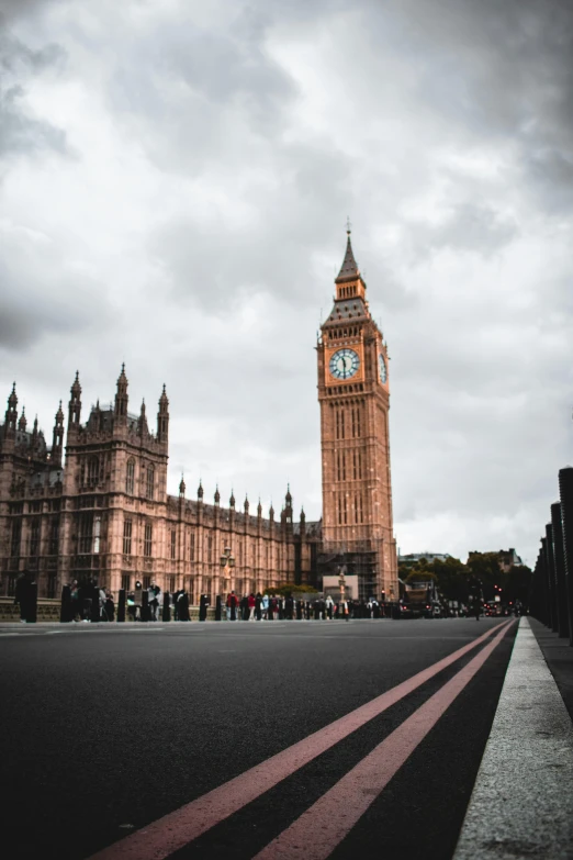 a city scene with big ben in the background