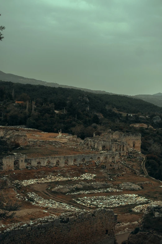 an old ruin in the middle of nowhere