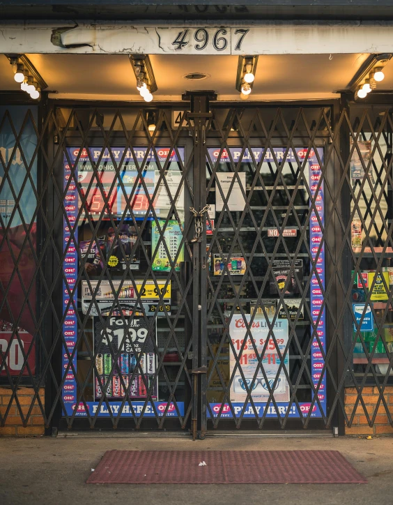 a store that has different kinds of sodas in its front