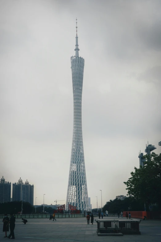 a tall building towering into the sky