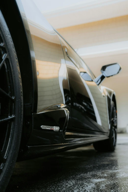 a car that is parked in the street