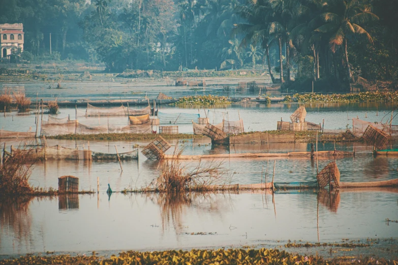 a body of water with a boat on it