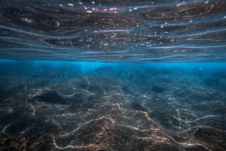 a picture of the ocean floor taken from underwater