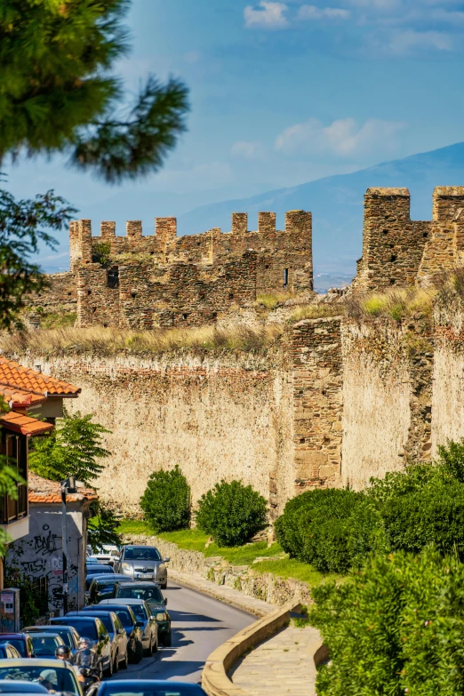 a castle that is very old with lots of stone