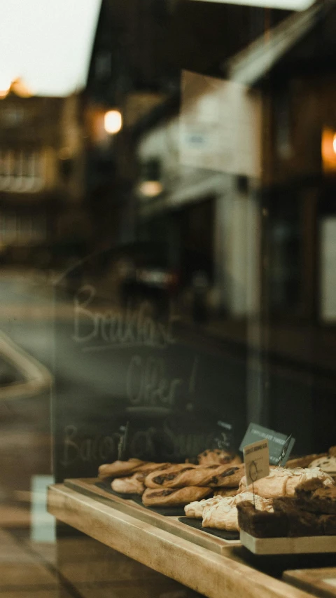 bread sticks in front of a glass oven