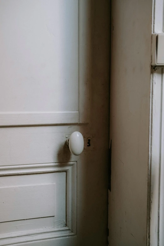 the door to an apartment that is being used