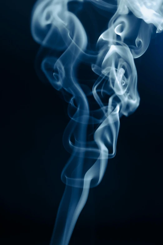 a smoke textured up on a black background