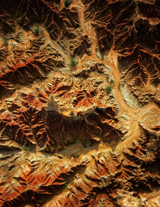 a 3d po of a canyon filled with rocky hills