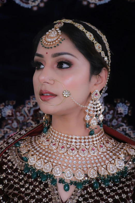 a young asian woman in traditional indian wear