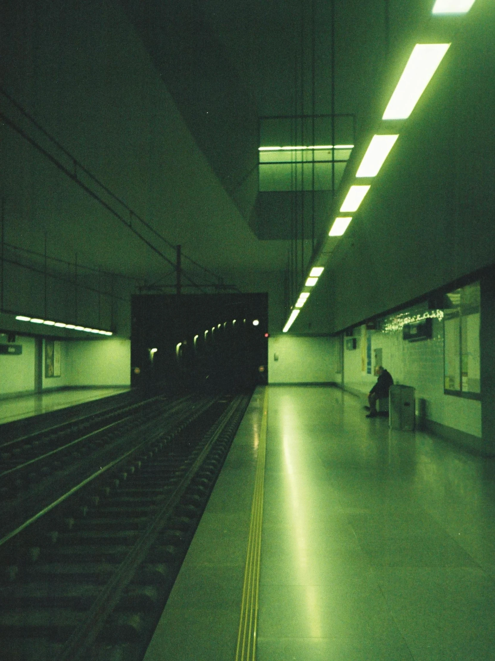 a train that is sitting on some tracks