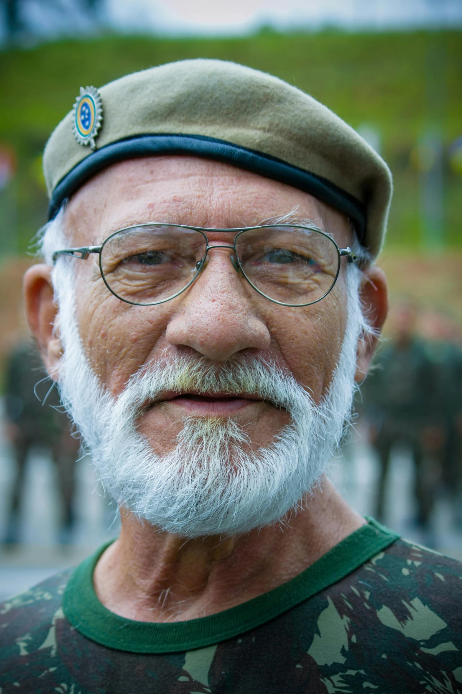 an older man with a beard and glasses