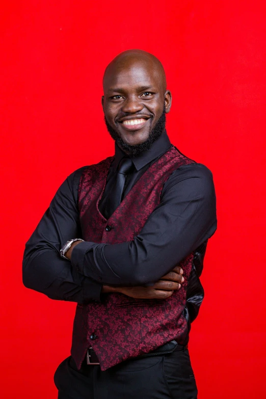 an image of a black man with arms crossed