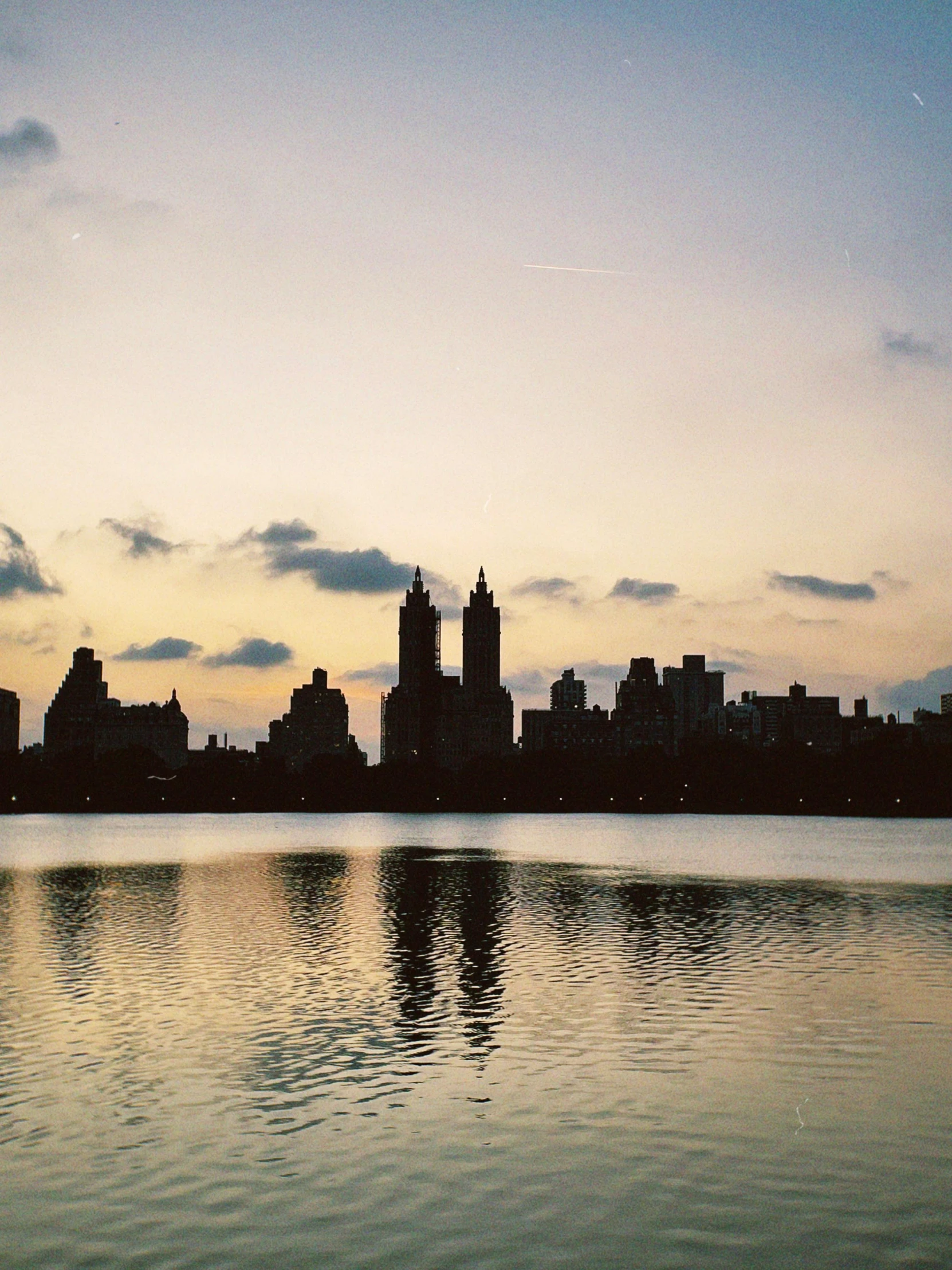 there is a city that is reflected in the water