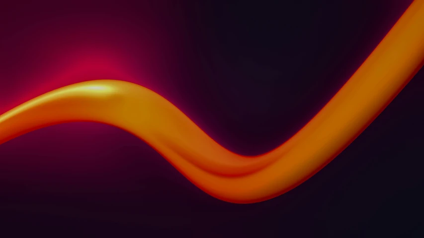 orange waves with a black background