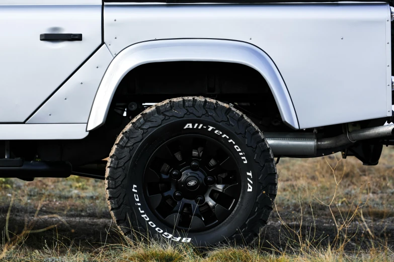 a white truck that has been painted on