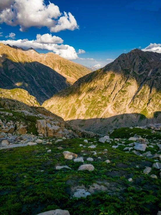 a scenic view of some mountains and a valley